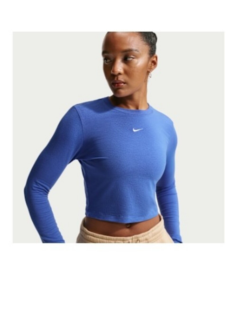 Nike Sportswear Chill Knit Cropped Long Sleeve Tshirt